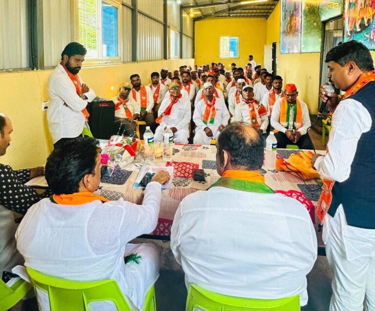 भाजपा पूर्व आंबेगाव  मंडलाची बैठक उत्साहात, नवीन कार्यकारिणीची घोषणा.